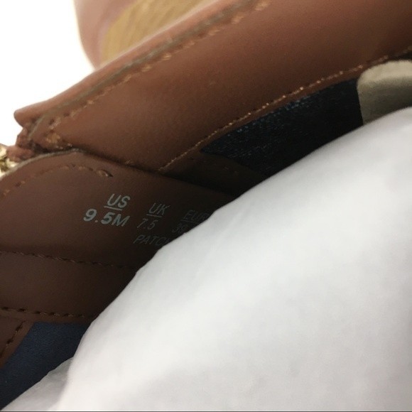 Dr Scholls Size 9.5 Wedge Ankle Boots Booties Copper Brown‎ Faux Vegan Leather - Picture 8 of 8